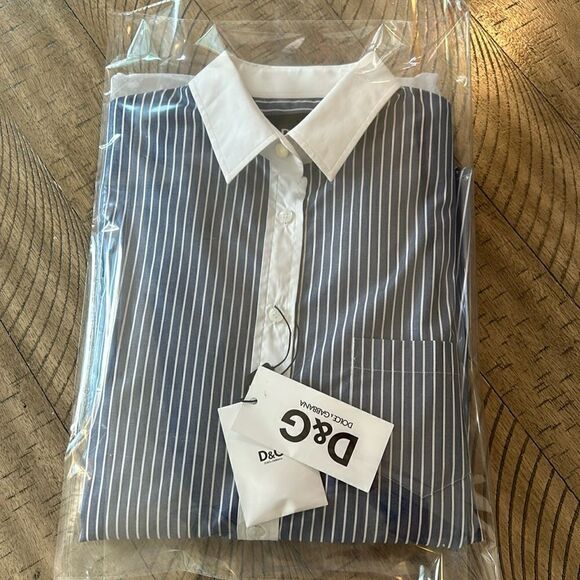 Chic Polished Dolce & Gabbana ‘Easy’ 🇫🇷 French Cuffs. 💯 Cotton look 👀 Sharp - Picture 10 of 17